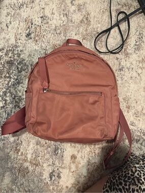 kate spade rosy pink Nylon Interior Backpack Organizer